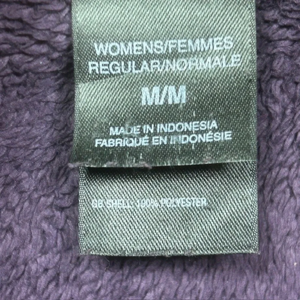 The North Face Osito Fleece‎ Jacket Women's M Purple Full Zip Deep Pile